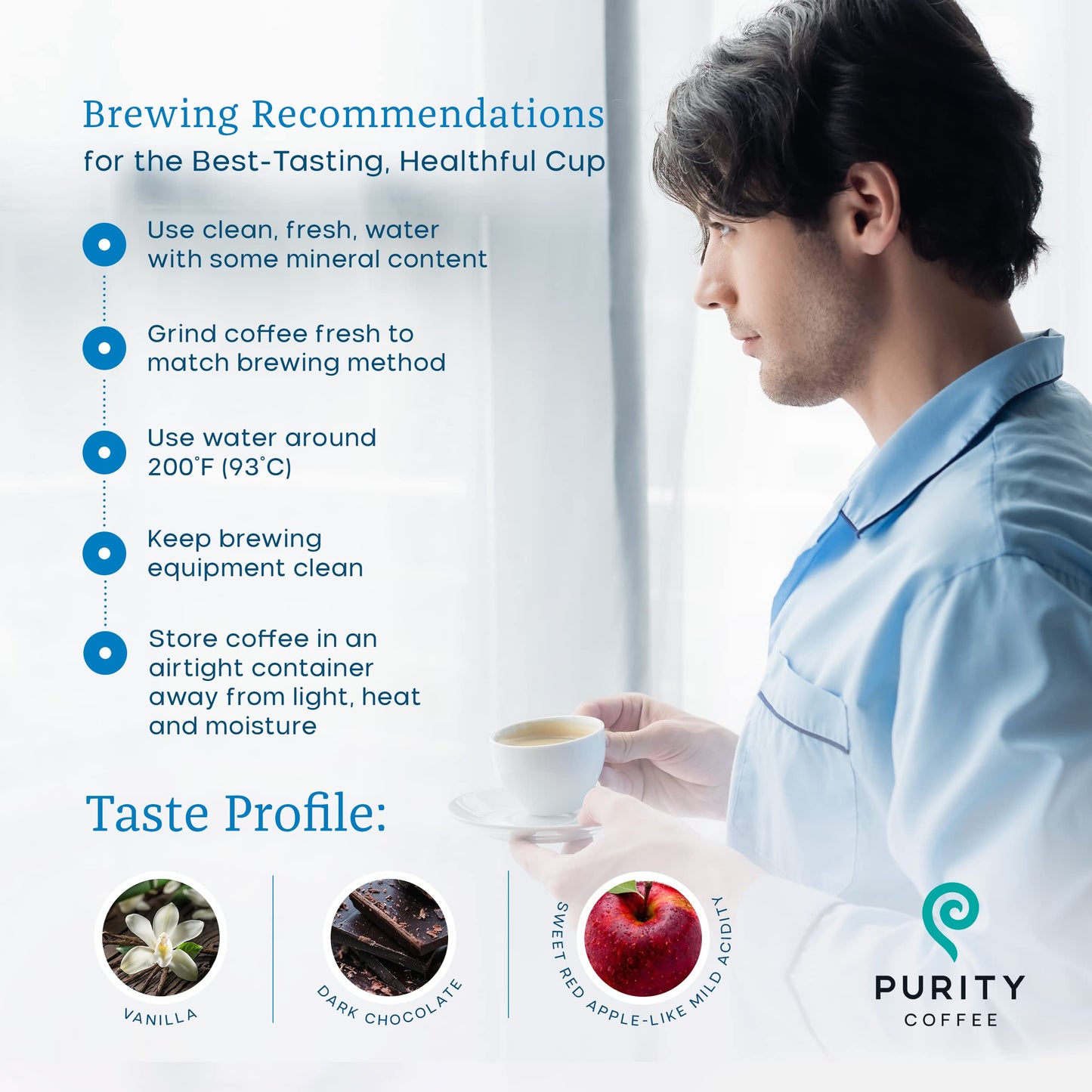 Purity Coffee CALM Decaf Medium Roast Whole Beans - USDA Certified Organic Specialty Grade Arabica Swiss Water Processed Decaffeinated - Third Party Tested for Mold  Mycotoxins  Pesticides - 12 oz Bag
