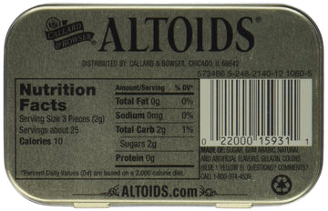 Altoids Curiously Strong Mints - Spearmint 1.76 oz (Pack of 6)