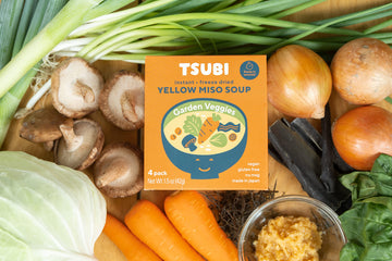 Tsubi Soup Tsubi Miso Soup Faves Trio (12 Soups) Vegan Instant Soup, Low Carb Non-Gmo Gluten Free No Msg, 6 Oz Servings