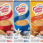 Nestle Coffee Mate Creamer Singles Variety Pack, Original, French Vanilla, Hazelnut, Non Dairy, No Refrigeration, 0.375 Fl Oz Tubs, 150 Count (Pack Of 50 Per Flavor)