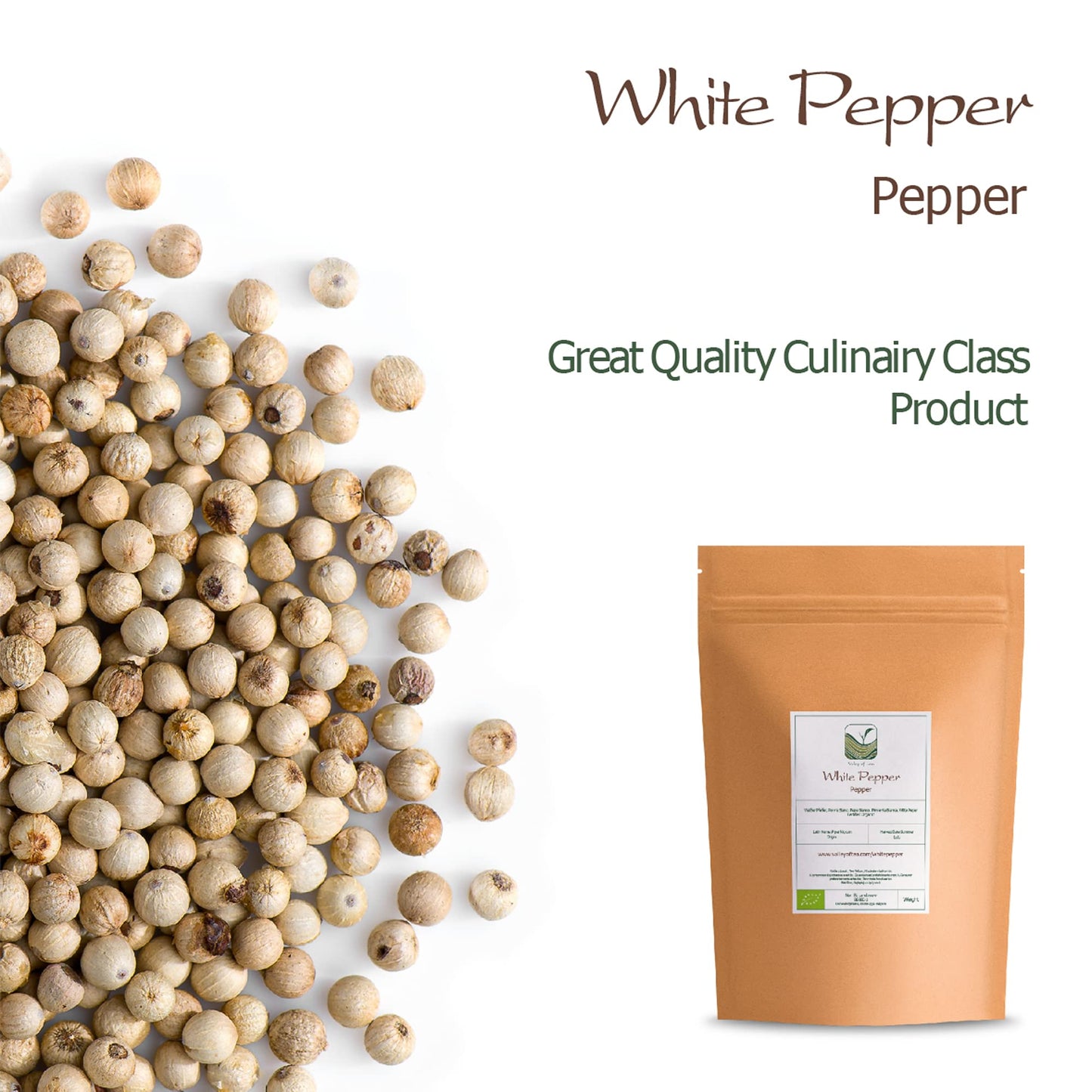 White Peppercorns Whole Pepper - White Peppercorn Spice - White Peppercorns For Grinder Whole White Pepper Peppercorns White Pep