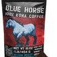 Blue Horse 100% Kona Coffee (Ground)  Medium Roast Arabica coffee  16 oz (1 lb) Bag  Farm Fresh  Authentic Hawaiian Coffee from the Big Island  Smooth & Bold Flavor  Hand-Picked & Sun-Dried for Rich Aroma