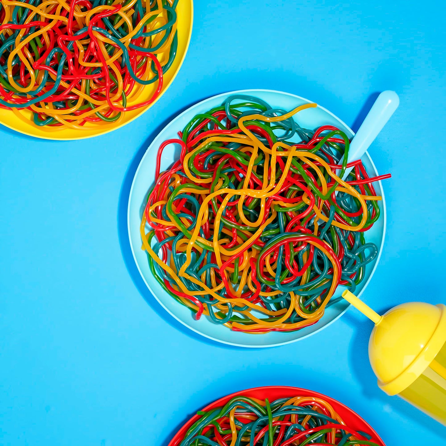 Bebeto Rainbow Licorice Laces - String Licorice Laces Candy For Decorating Baked Goods, Making Knots, Fun Snacks - 2Lbs Bulk Siz