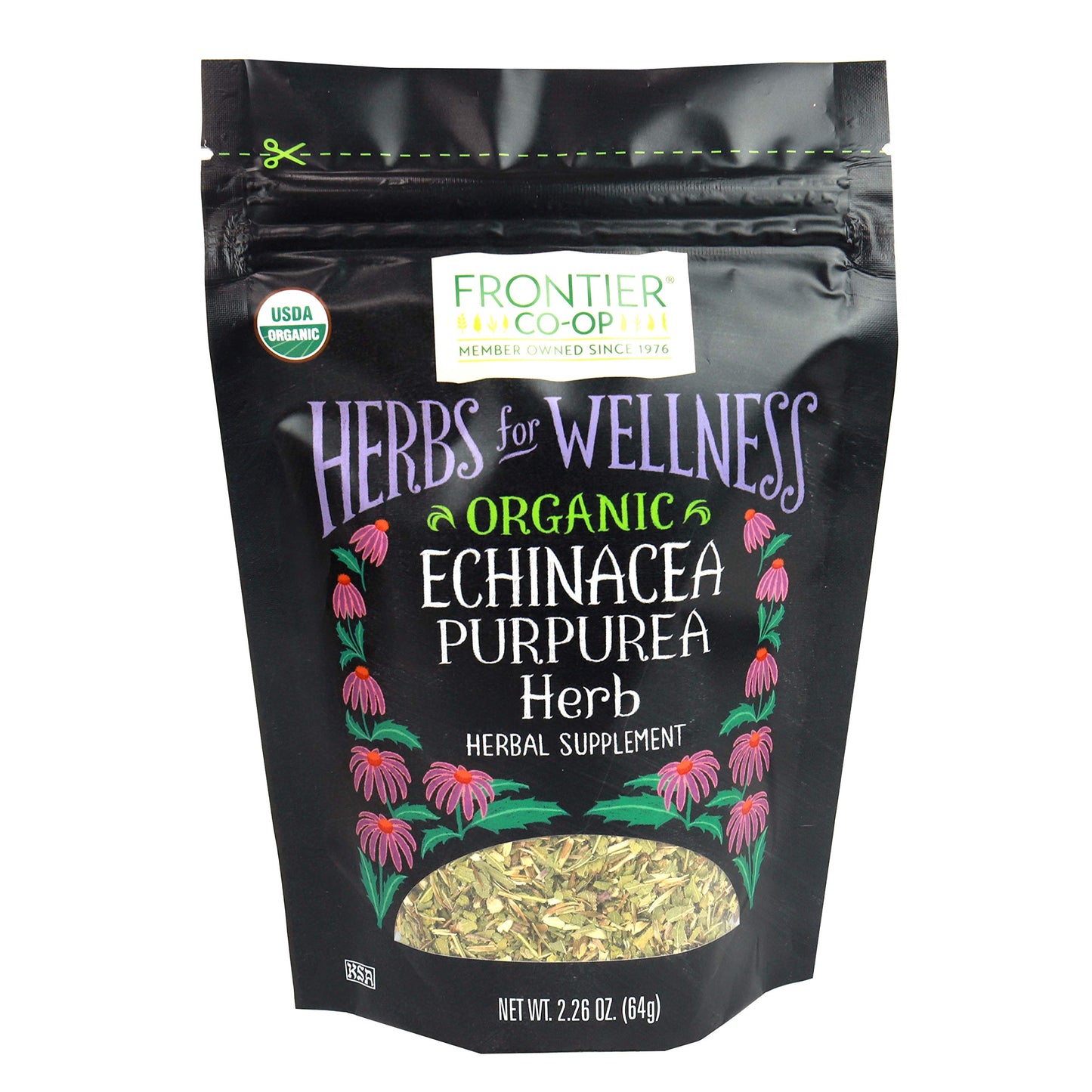 Frontier Co-Op Organic Cut & Sifted Echinacea Purpurea Herb 2.26Oz