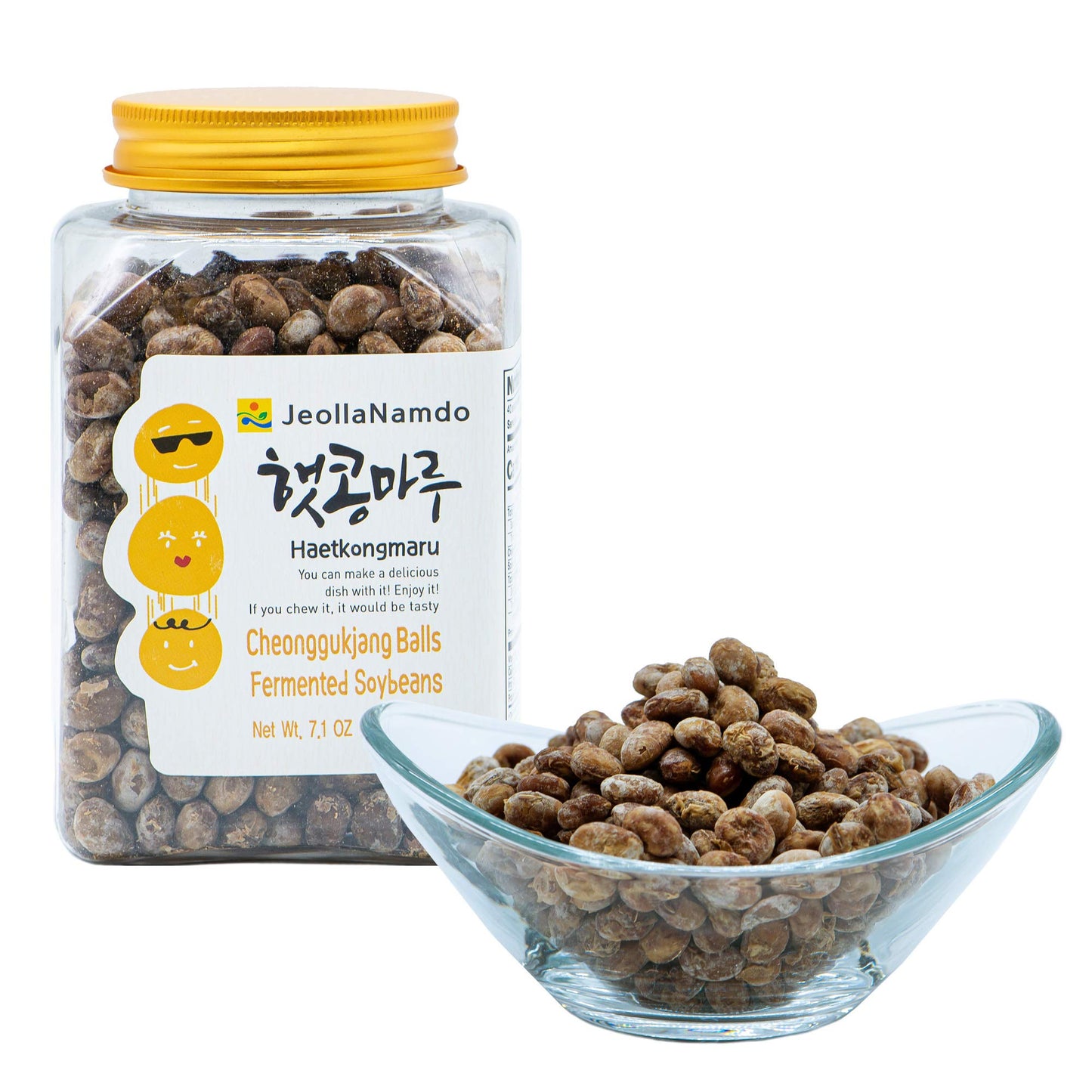 Fermented Dried Soybeans [ Korean Pantry ] Traditional Cheonggukjang Recipe, Vegan, No GMO or Gluten, Origin of Natto [ JRND Foo