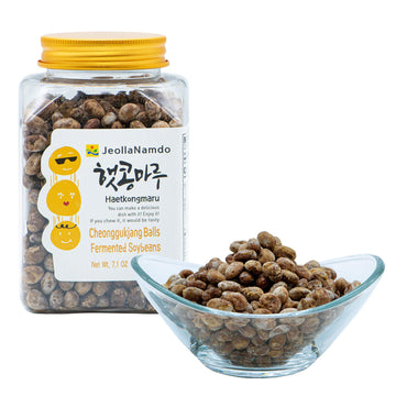 Fermented Dried Soybeans [ Korean Pantry ] Traditional Cheonggukjang Recipe, Vegan, No GMO or Gluten, Origin of Natto [ JRND Foo