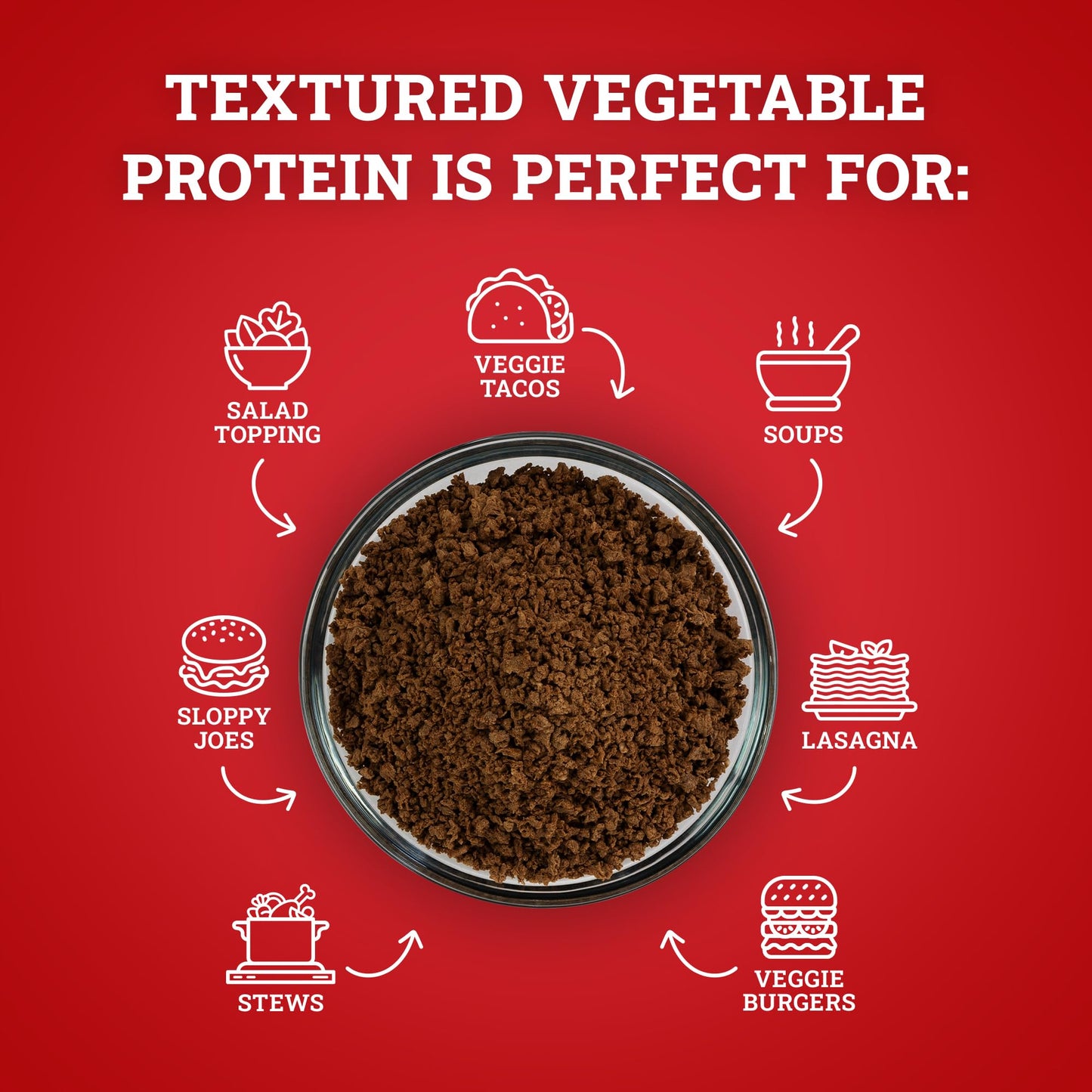 Hoosier Hill Farm Textured Vegetable Protein, 2Lb (Pack Of 1)