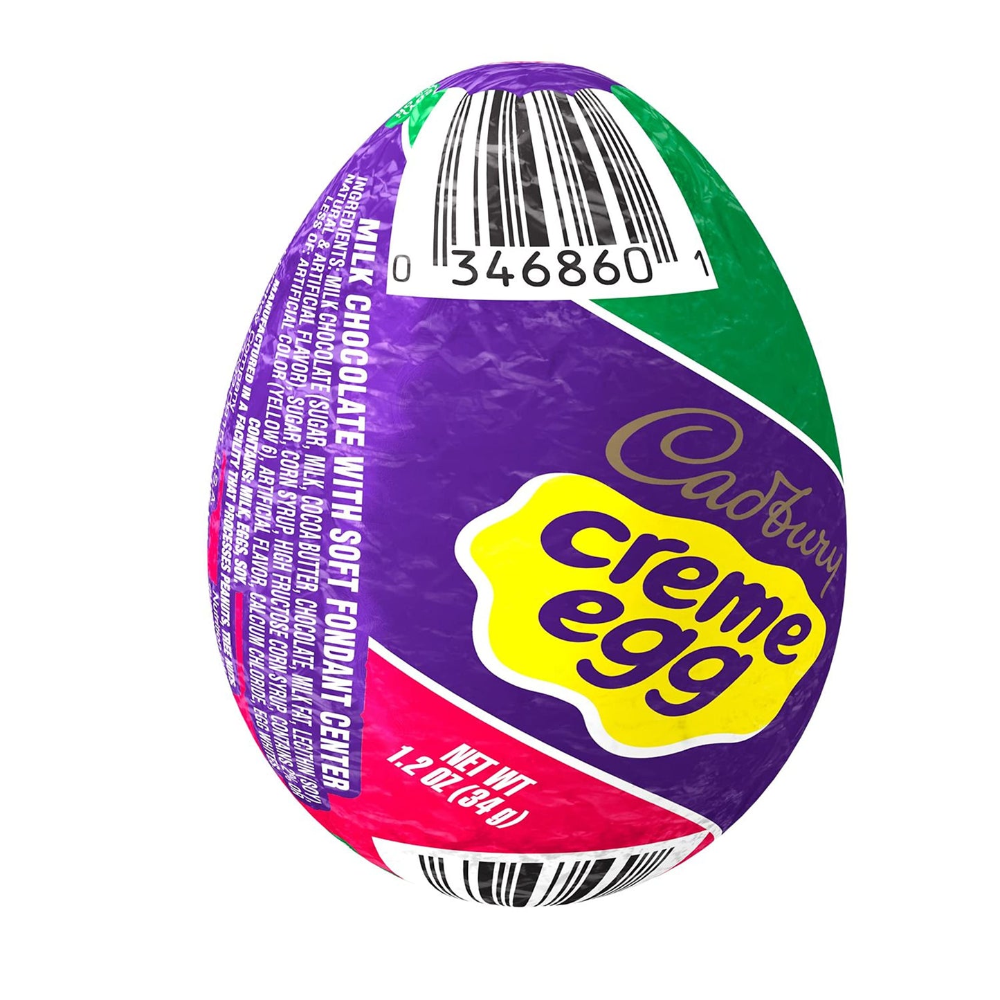 CADBURY CREME EGG Milk Chocolate and Fondant, Easter Candy Egg, 1.2 oz