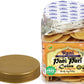 Rani Pani Puri Coins (Uncooked, Microwaveable Wheat Semolina Coins) 14oz (400g) w/Pani Puri Masala (14-Spice Blend for Indian Sp