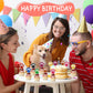Weecent 48 Pcs Paw Cake Topper - 8 Color Paw Print Cupcake Topper Dog Birthday Party Supplies Dog Cupcake Toppers Pet Puppy Dog