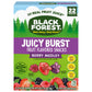 Black Forest Juicy Burst Fruit Snacks, Berry Medley, 0.8 Ounce Pouches, 22 Count