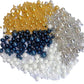Sentovac Pearl Sprinkles For Cake Decorating 4 Colors White Gold Sliver Black Mix Fancy Sprinkles Cake Topper Cupcake Cookie Bak