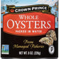 Crown Prince Whole Boiled Oysters, 8-Ounce Cans (Pack Of 12)