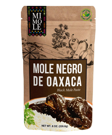 Mi Mole - Mole Negro de Oaxaca - 8 oz - A rich, all-natural mole paste made from 26 carefully selected ingredients that honors a