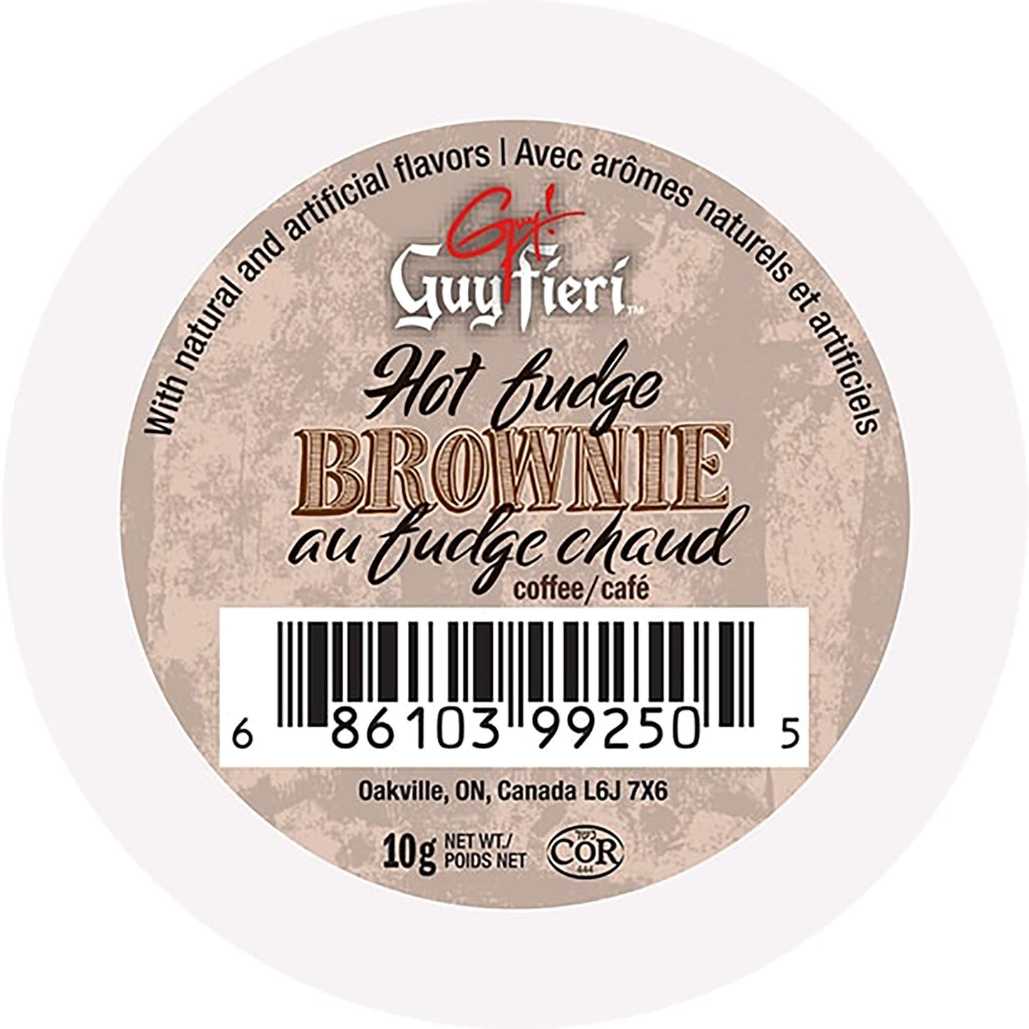 Guy Fieri Flavored Coffee Pods, Hot Fudge Brownie, Medium Roast, 24 Count, Compatible with Keurig K Cups