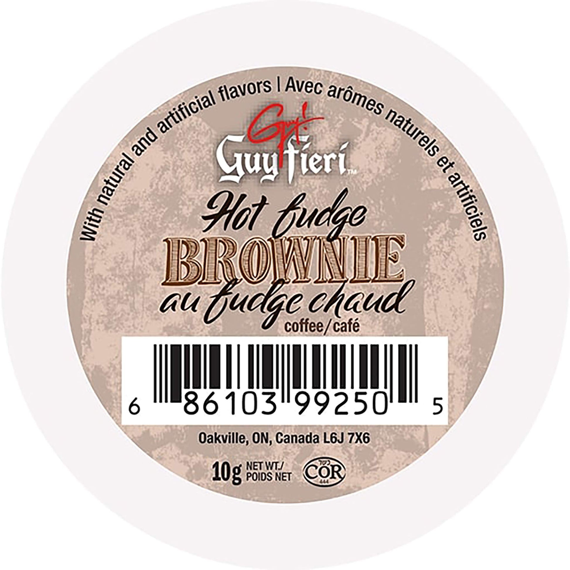 Guy Fieri Flavored Coffee Pods, Hot Fudge Brownie, Medium Roast, 24 Count, Compatible with Keurig K Cups