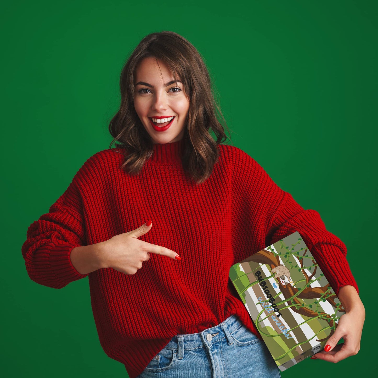 Bubsooboos Wild Snacks Maxi Snack Box - 21 Piece Set, Green Jungle Themed, Multipack Hamper Gift of Sweet Candy