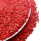 Se Si&Moos Red Jimmies Sprinkles Soft Jimmies Soft Sprinkles Edible Red Sprinkles For Cake Decorating, Ice Cream Toppings & Baki