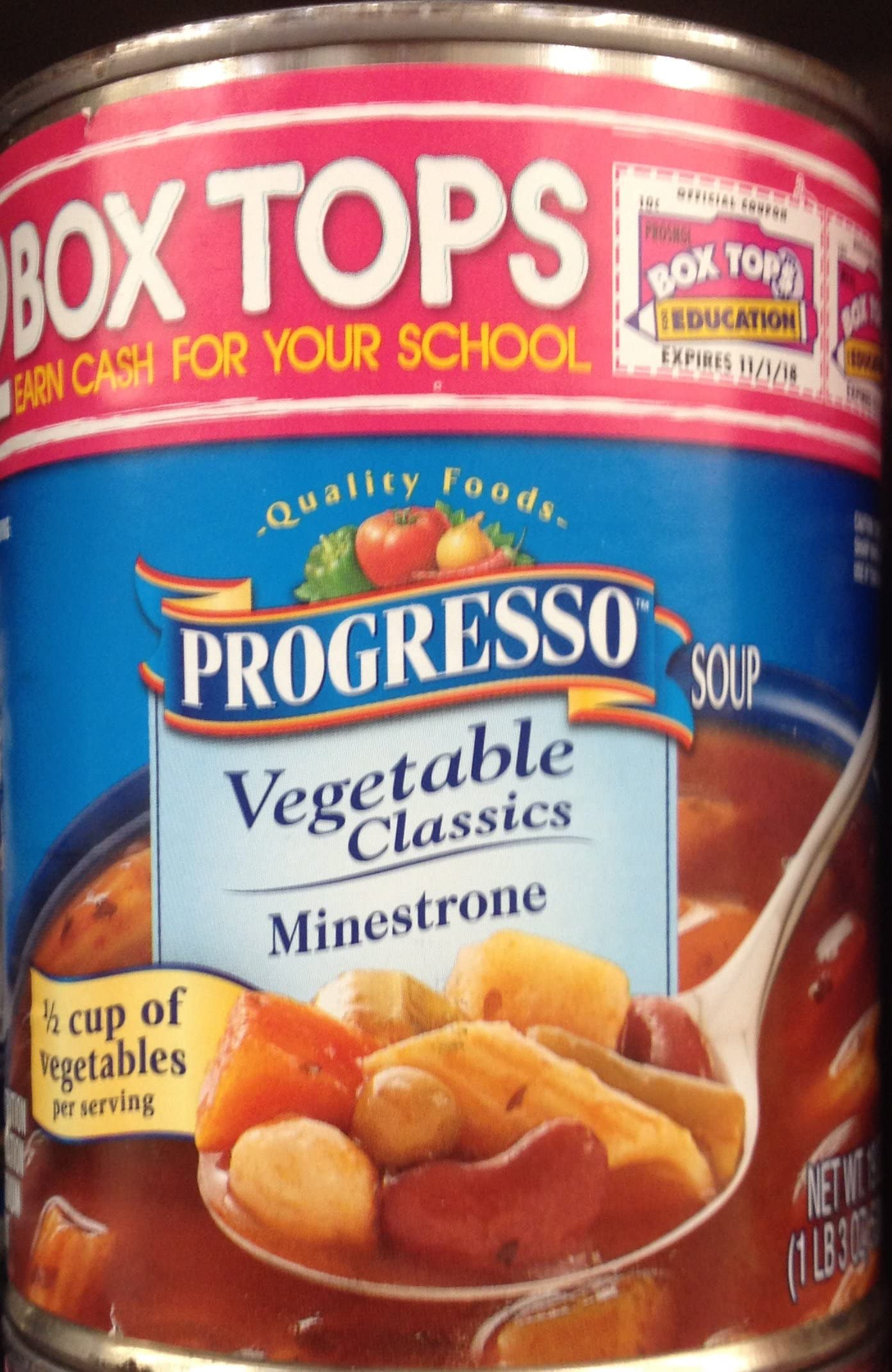 Progresso Vegetable Classics Minestrone Soup 19Oz Can (Pack Of 3)