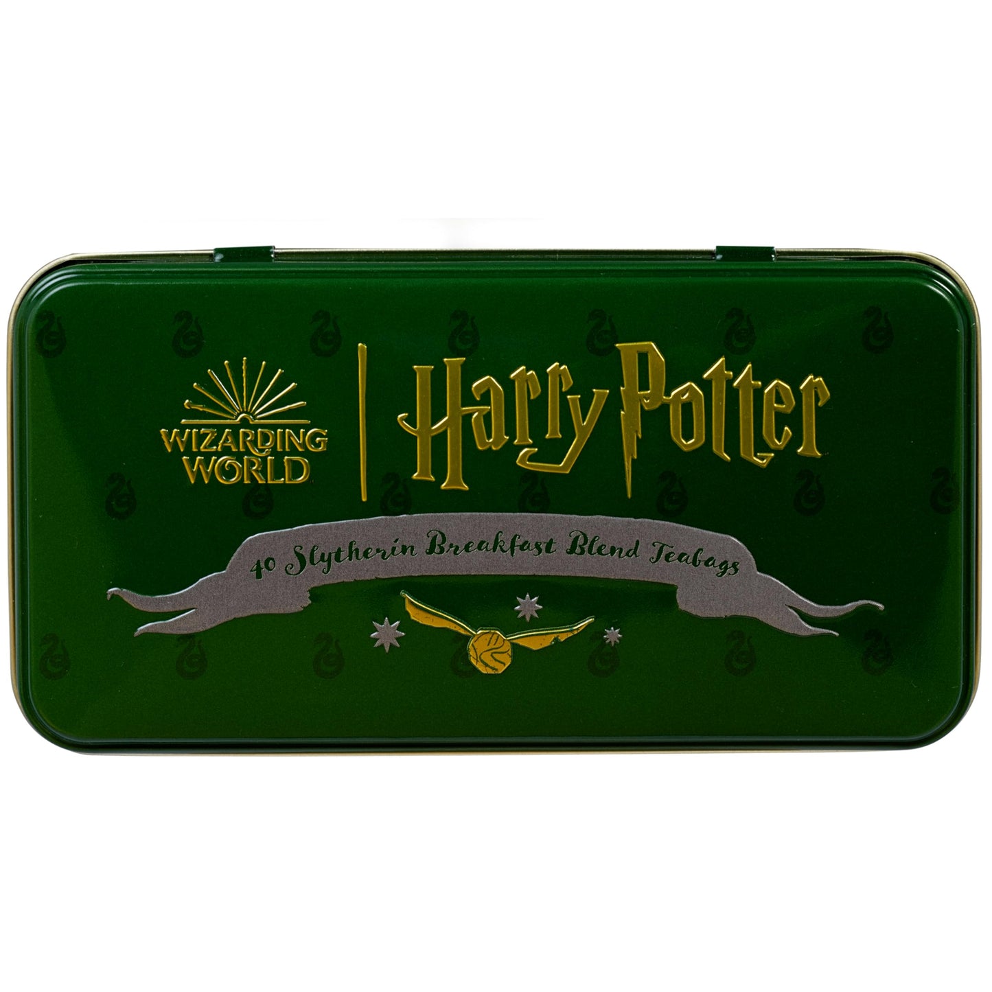 New English Teas Harry Potter Slytherin Crest Tea Tin With 40 English Breakfast Teabags