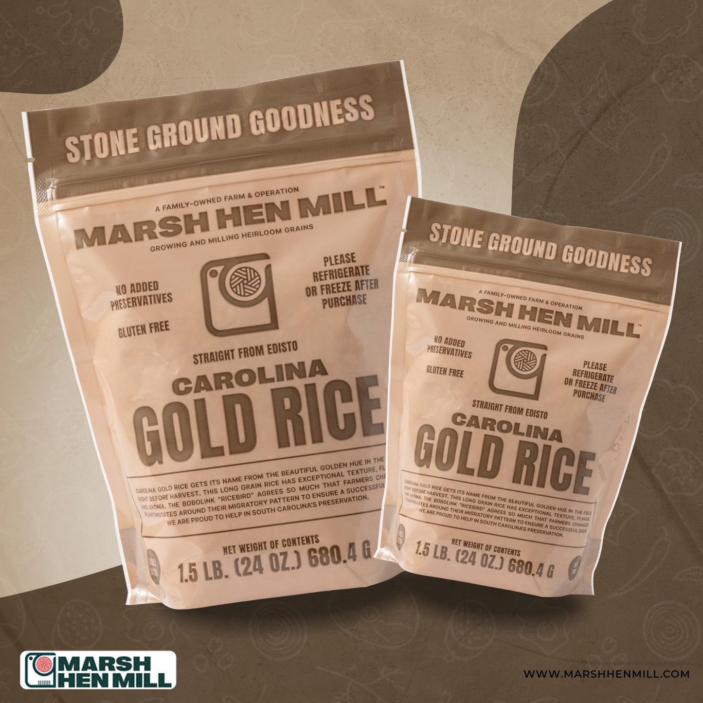 Marsh Hen Mill Carolina Gold Rice Pure Long Grain White Rice With Exceptional Aroma Flavor & Texture Nutty Almond & Floral Notes