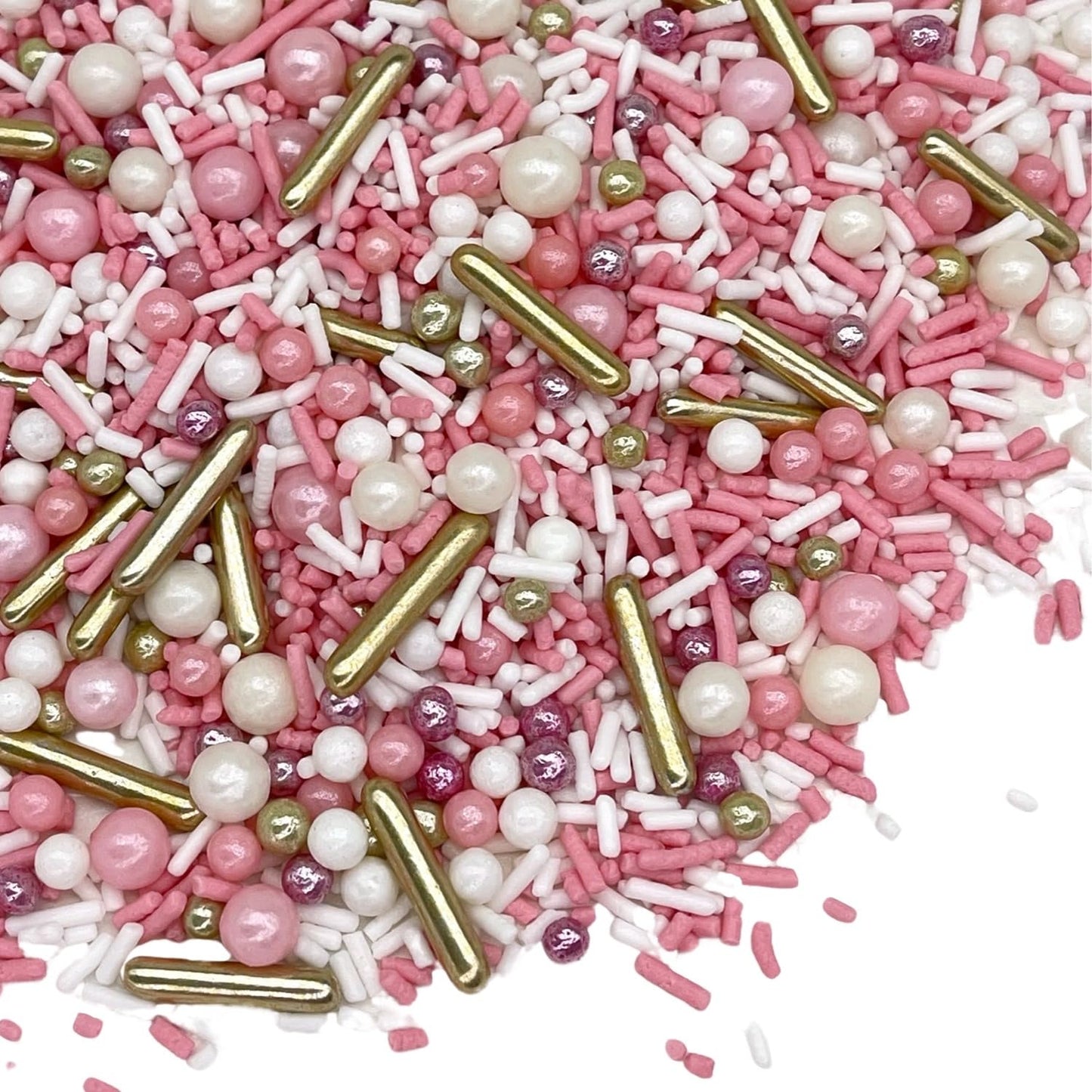 Manvscakes, Pink Sprinkles, Valentines, Cake Sprinkles, Gold Sprinkles, Cookies, Chocolate, Fondant, Princess Topping, Ice Cream, Edible, Dessert Decoration (Rose)
