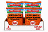 Old Vienna of St. Louis Red Hot Corn Chips - Hot BBQ Flavor - 4 Pack (3.75oz) - St. Louis Style Spicy Corn Snacks