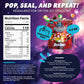 Cosmic Freeze Rock Starz Dried Candy, Crunchy Dry Candy For Mix-In Snacks Dried, Gluten-Free, Made In Usa, 2.4 Oz, 3-Pack