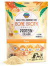 Paradise Naturals 100% Grass-Fed Organic Beef Bone Broth Protein Powder, Active Probiotics, Collagen Peptide Rich, 15g Protein, 