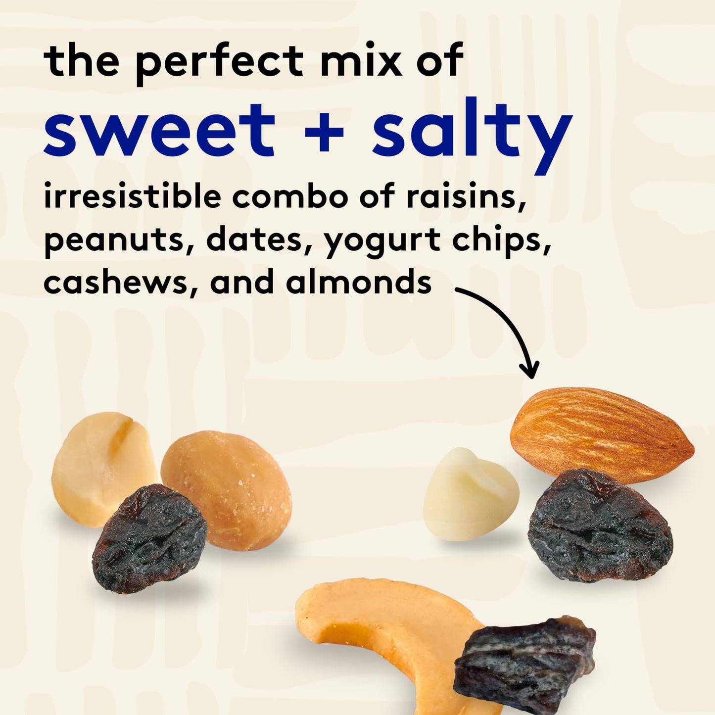 Snak Club Yogurt Trail Mix With Raisins, Peanuts, Dried Dates, Yogurt Chips, Cashews, And Almonds, Gluten-Free And Kosher Snack,