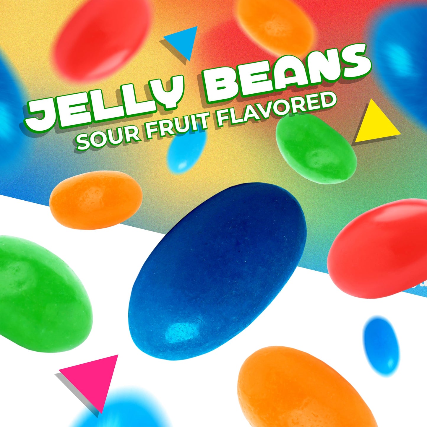Sour Jelly Beans Candy | 2 Pound Bag | Assorted Fruit Flavors