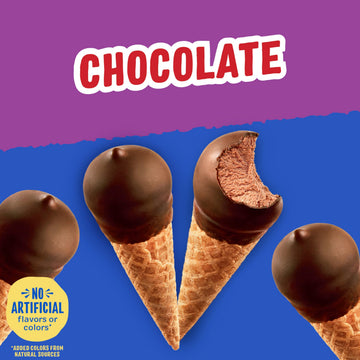 Drumstick Chocolate Mini Drums Sundae Cones, 16.9 Fl Oz (Frozen)