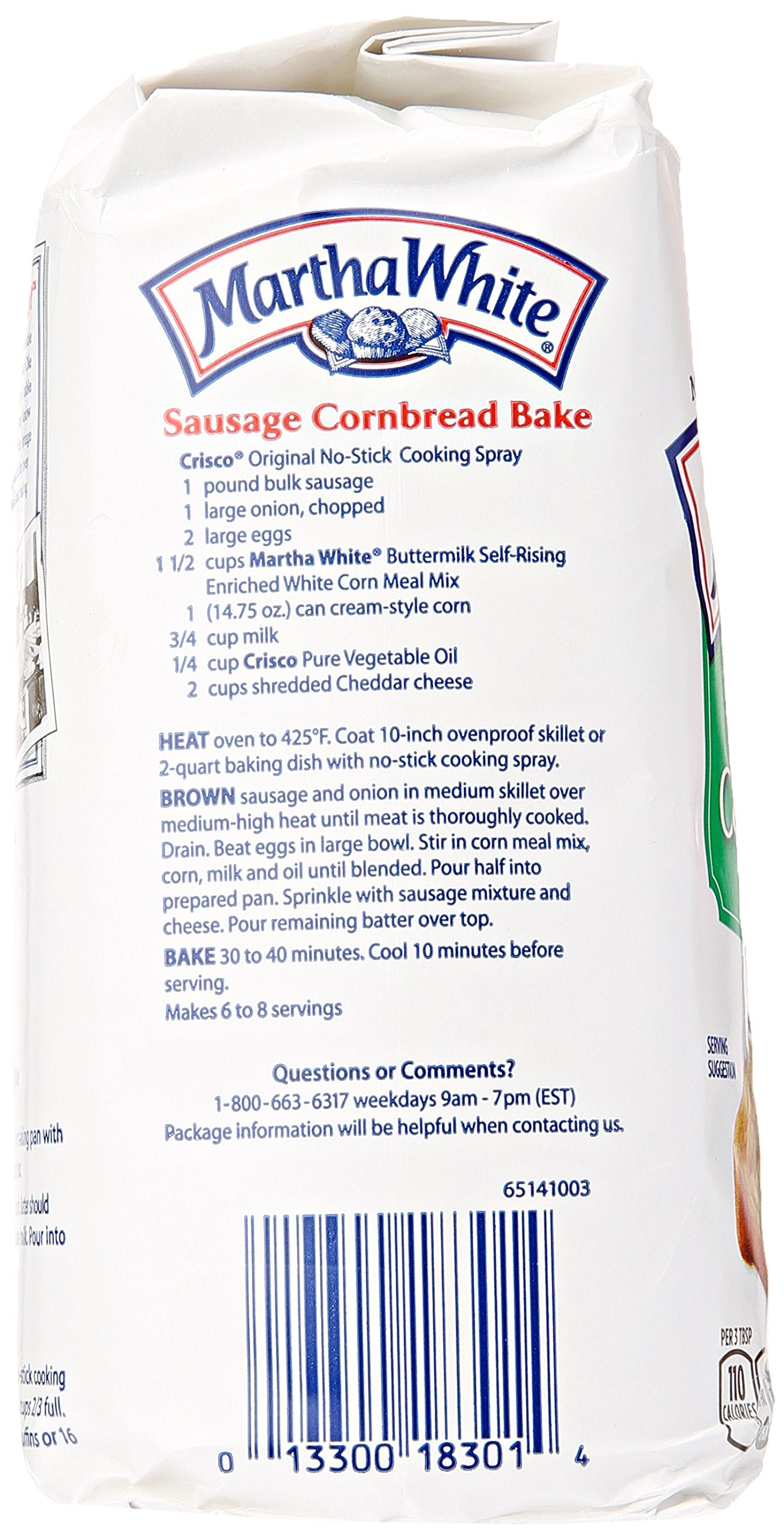 Martha White Self-Rising Buttermilk Corn Meal Mix, 32 Ounces