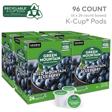 Green Mountain Coffee Roasters Wild Mountain Blueberry Keurig Single-Serve K-Cup Pods, Light Roast Coffee, 96 Count