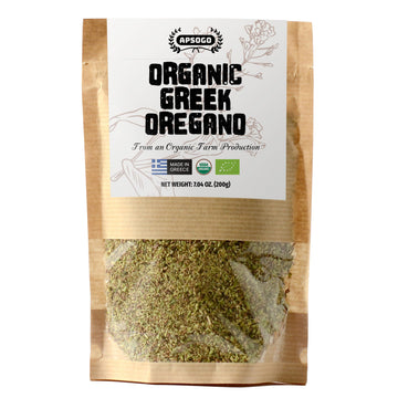 Apsogo Oregano - Organic Dried Oregano produced in Greece - Premium Quality & Excellent Taste (7.05oz (Pack of 1))