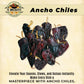 Dried Chili Pepper Variety Pack 4oz Each - Includes enhanced Whole Ancho  Guajillo  Pasilla Chiles - Staple for Mexican Recipes - Moles  Salsa  Sauces  Birria  Stews  Tamales. By El Molcajete