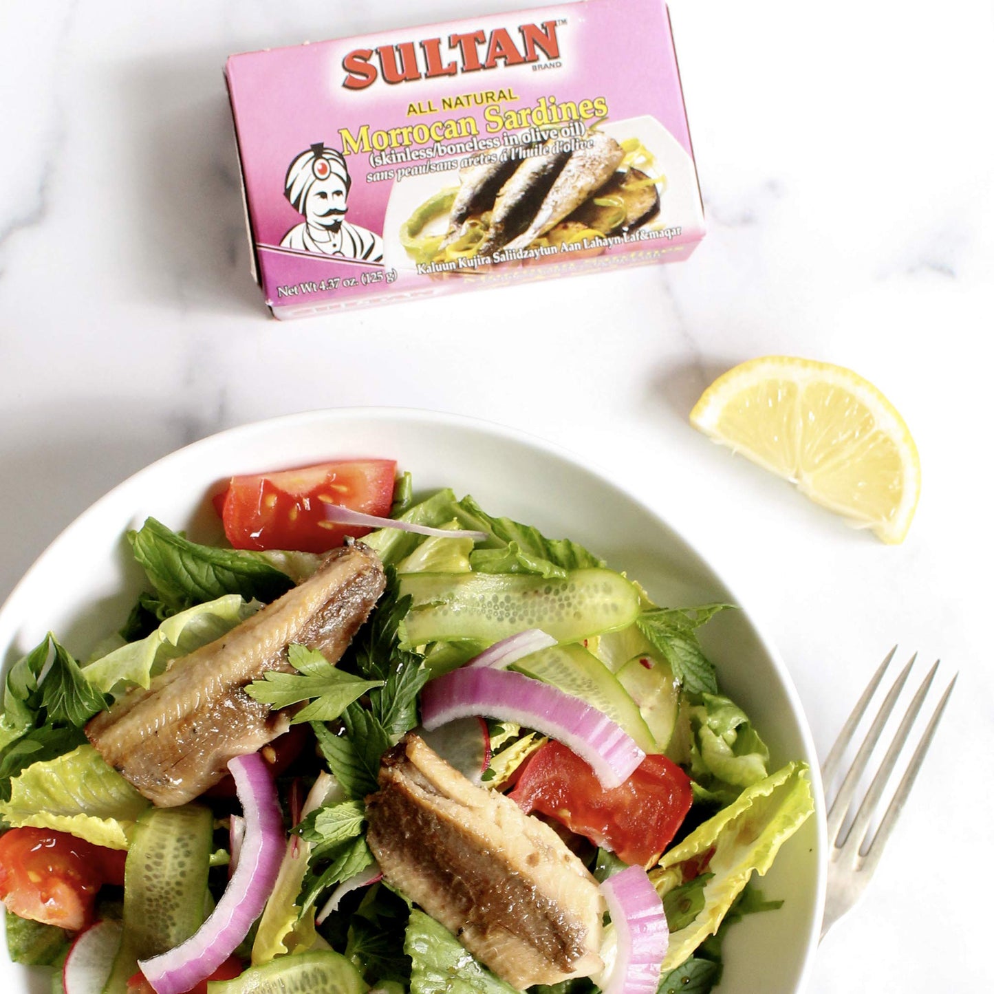 Sultan Moroccan Boneless and Skinless Sardines in Olive Oil, 100% All-Natural, High Protein, No Additives, No Preservatives, Pal