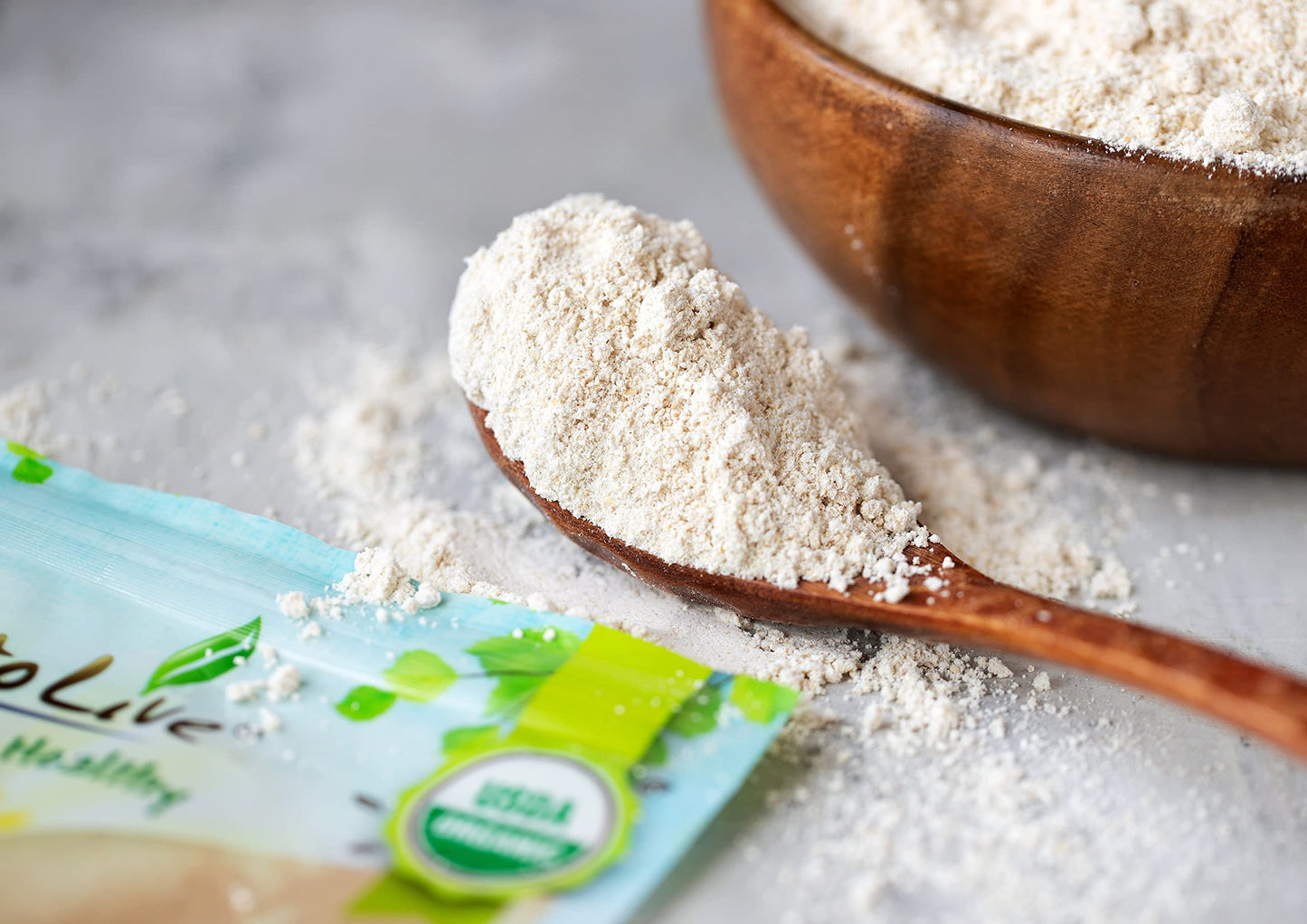 Food To Live Organic Whole Wheat Pastry Flour, 2 Pounds - Non-Gmo, Finely Ground, Unbleached, Unbromated, Vegan, Kosher, All Nat