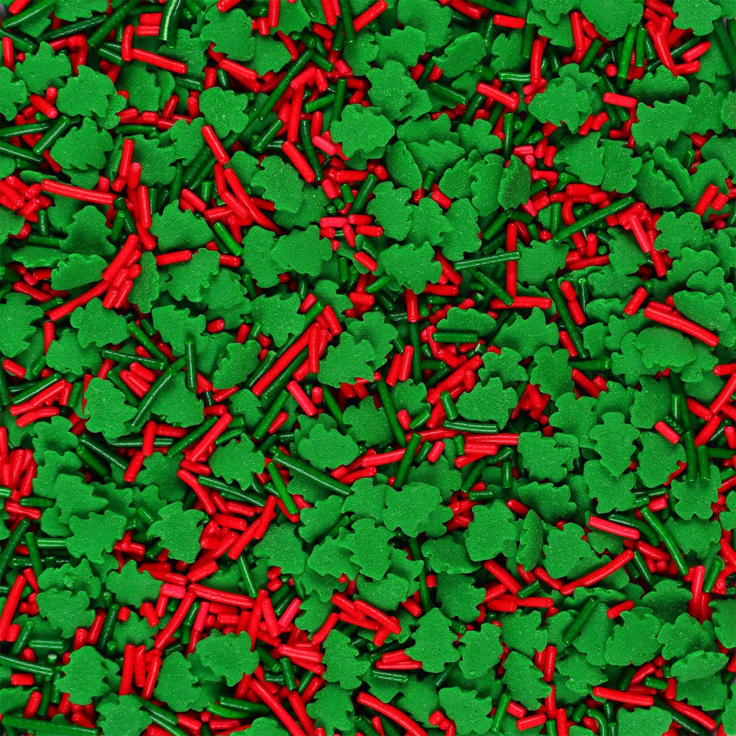 Christmas Tree Sprinkles For Cake Decorating 7 Ounce Edible Christmas Tree Red And Green Confetti Jimmies Sprinkles Mix For Xmas