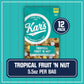 Kars Nuts Tropical Fruit N Nut Trail Mix, 28 oz Resealable Pouch (Pack of 2), Gluten-Free Snack Mix