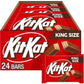 Kit Kat Milk Chocolate Wafer King Size, Halloween Candy Bars, 3 Oz (24 Count)