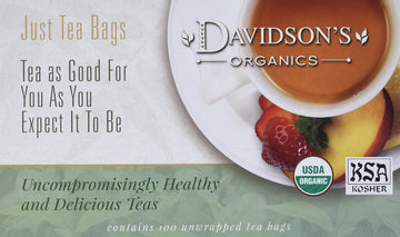 Davidsons Organics  Decaffeinated Earl Grey  100-count Unwrapped Tea Bags