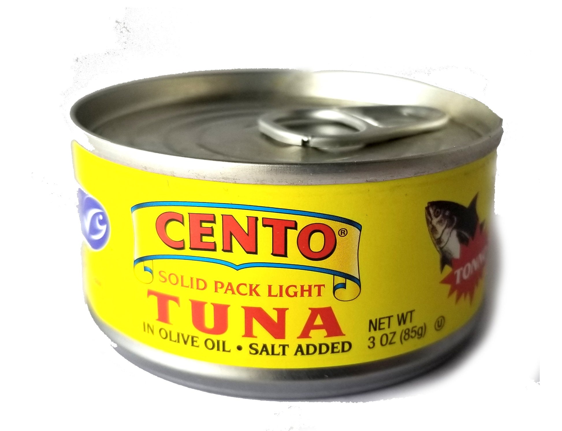 Cento - Italian Solid Light Tuna in Pure Olive Oil, (6) - 3 oz Cans