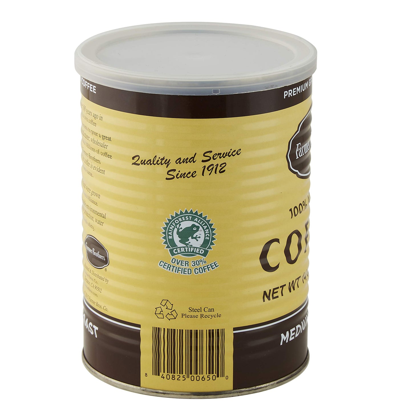 Farmer Brothers 100% Arabica Medium Roast Ground Coffee - Rainforest Alliance Certified