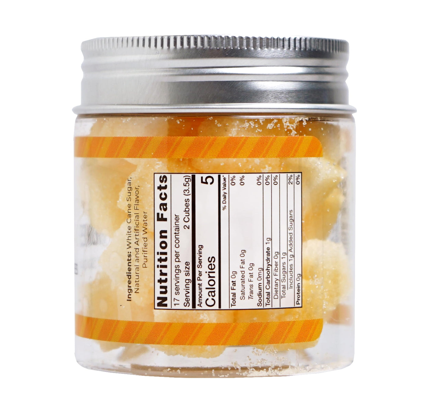 Bear Necessities Gourmet Sugar Cubes - Honey Infused, 70g Jar - Perfect for Tea, Coffee, Cocktails - White with Golden Hue
