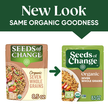 SEEDS OF CHANGE Organic Seven Whole Grains 8.5 Ounce (Pack of 12)