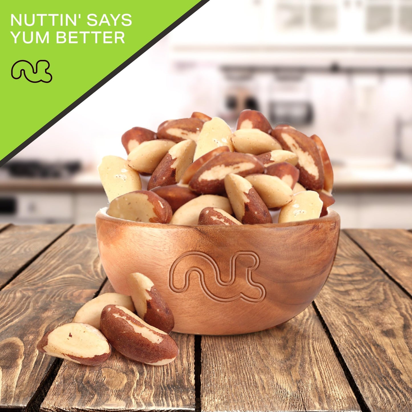 NUT CRAVINGS - Raw Brazil Nuts, Unsalted, No Shell, Whole, (32oz - 2 LB) Bulk Nuts Packed Fresh in Resealable Bag - Kosher Healt