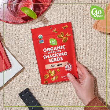 Go Raw Organic Sprouted Chili Lime Sprouted Snacking Seeds, 4 oz, 6 Pack, Pumpkin & Sunflower Seeds, Keto, Kosher