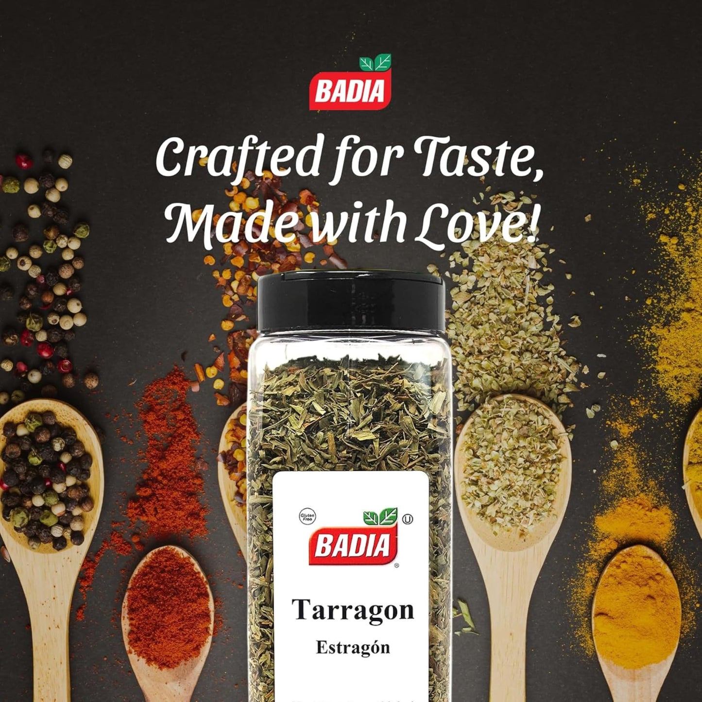 Badia Tarragon 3.5 oz - Aromatic & Sweet, French Inspired Flavor - Dried Tarragon Leaves, Gluten Free & Kosher