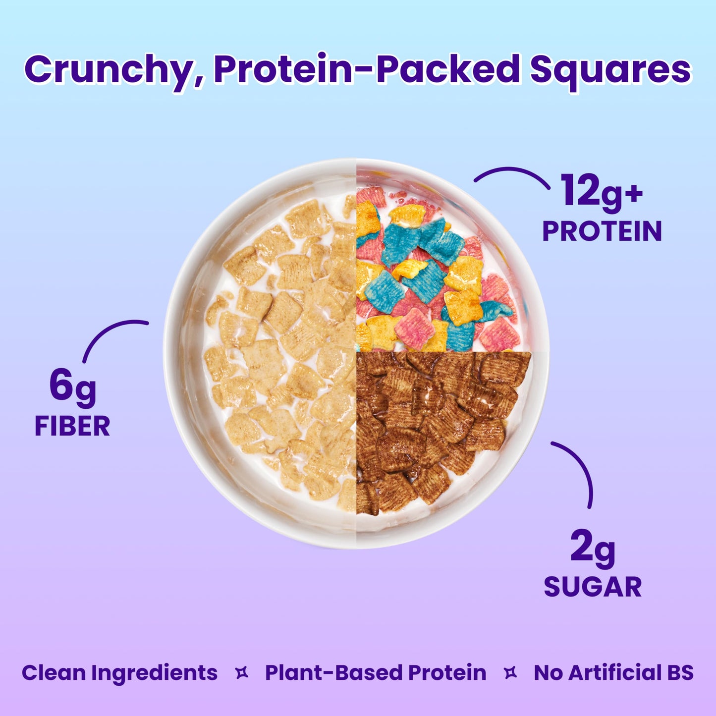 Magic Spoon High Fiber Cereal - Plant-Based High Protein Cereals - Low Sugar Snacks & Breakfast - Grain & Gluten Free Low Carb &